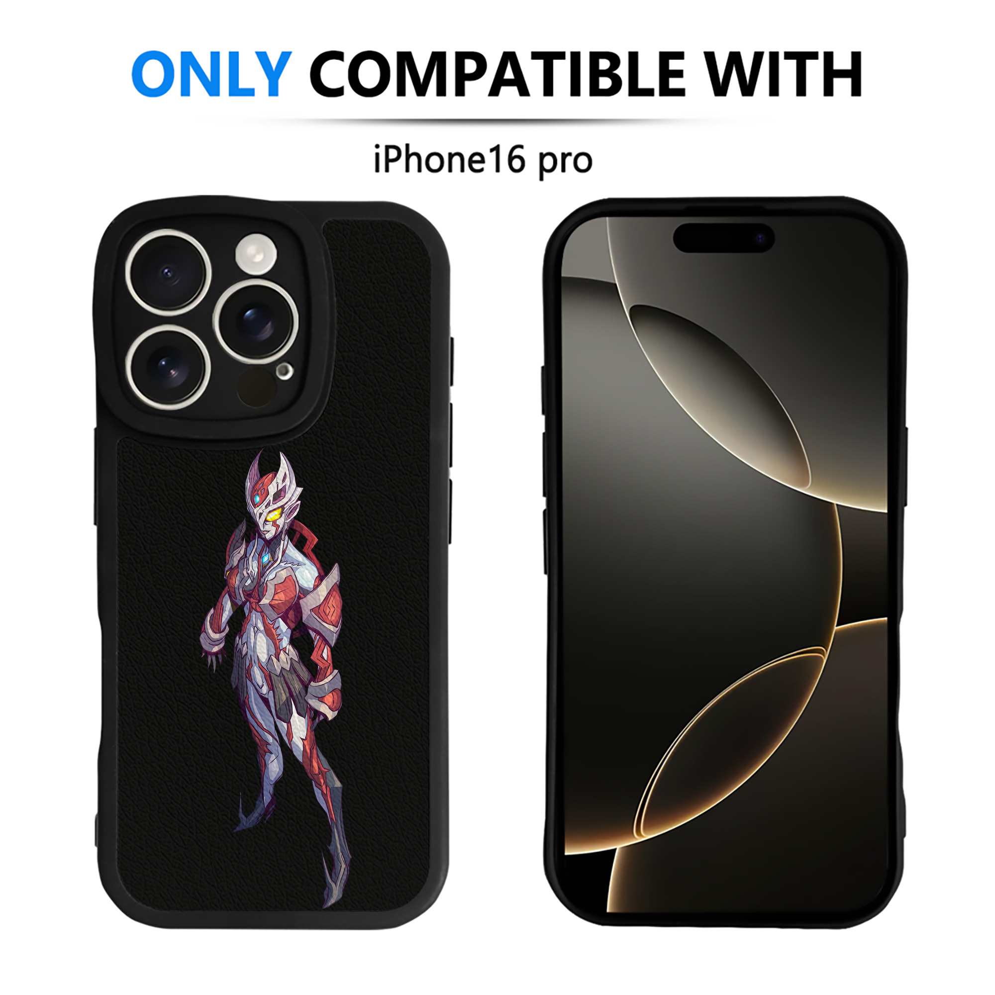 （画像用） ウルトラマン Ultraman 【iPhone 16シリーズ対応】シリコンスマホケース（レザー調） 材質：シリコン